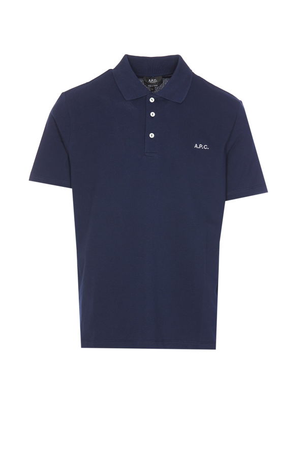 A.P.C. Logo Standard Polo Shirt - Blue