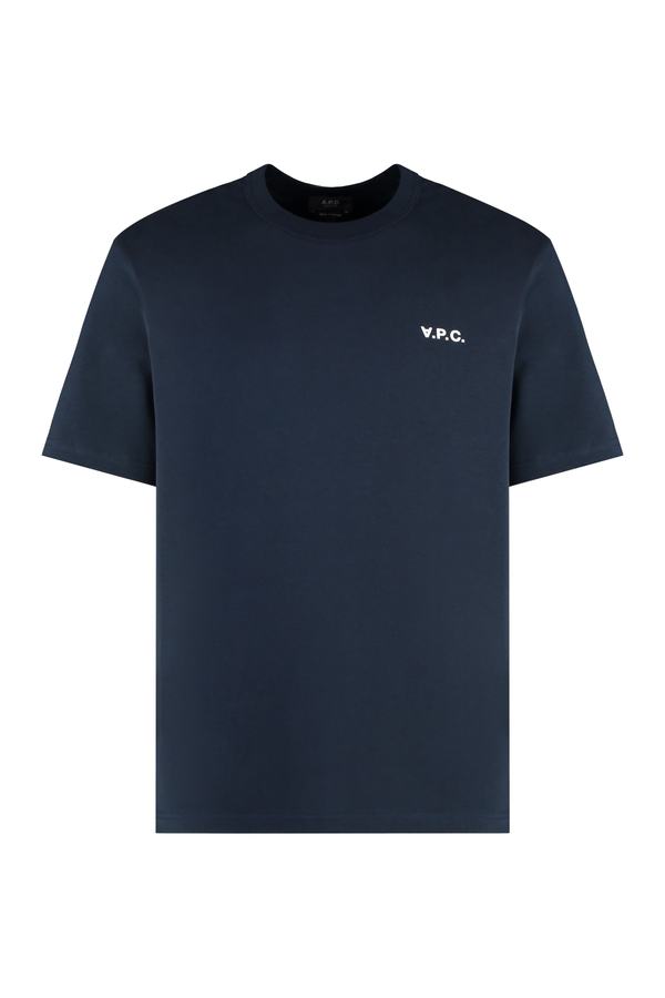 A.P.C. Cotton Crew-Neck Tee - Blue