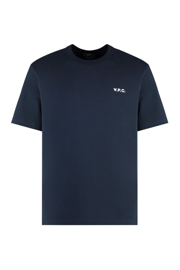 A.P.C. Cotton Crew-Neck Tee - Blue