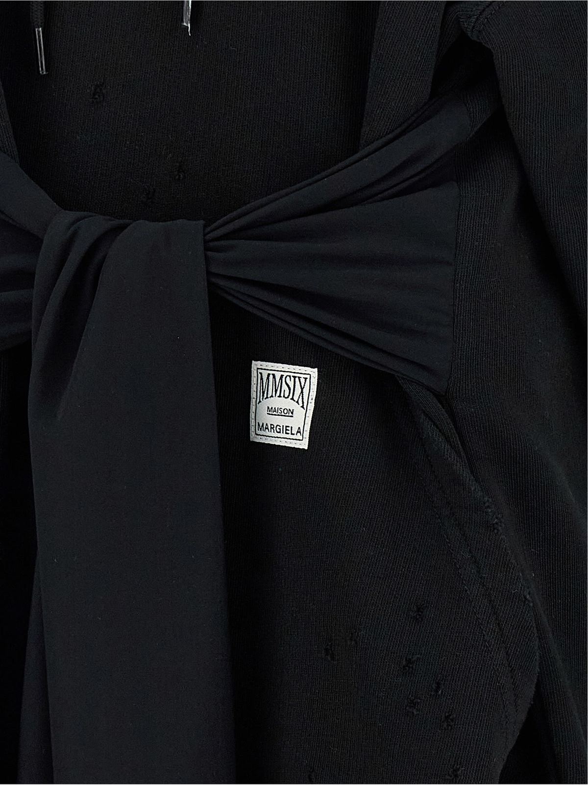 MM6 Maison Margiela Hoodie Dress With Gloves - Black - Image 5 of 5