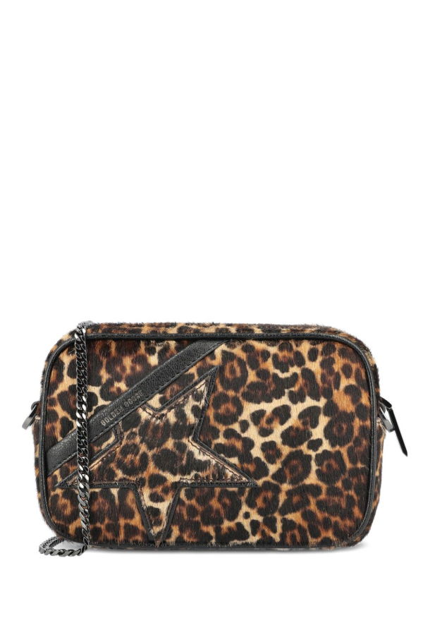 Golden Goose Star Mini Leather Crossbody Bag - Brown
