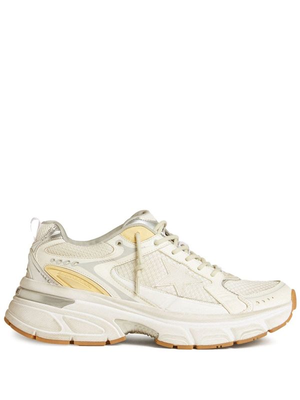 Golden Goose Lightstar Leather Sneakers - White