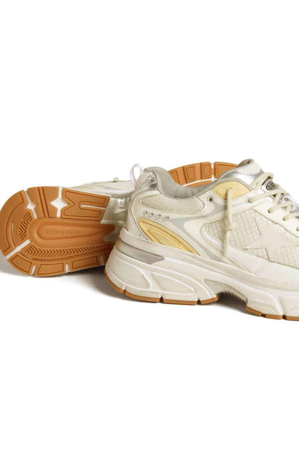 Golden Goose Lightstar Leather Sneakers - White