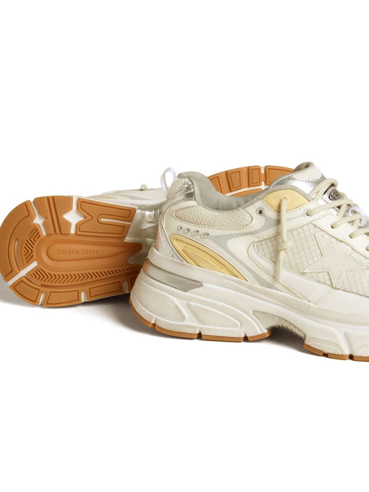 Golden Goose Lightstar Leather Sneakers - White - Image 2 of 4