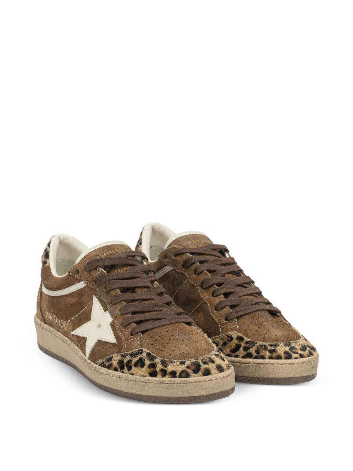 Golden Goose Ball Star Leather Sneakers - Brown - Image 2 of 5