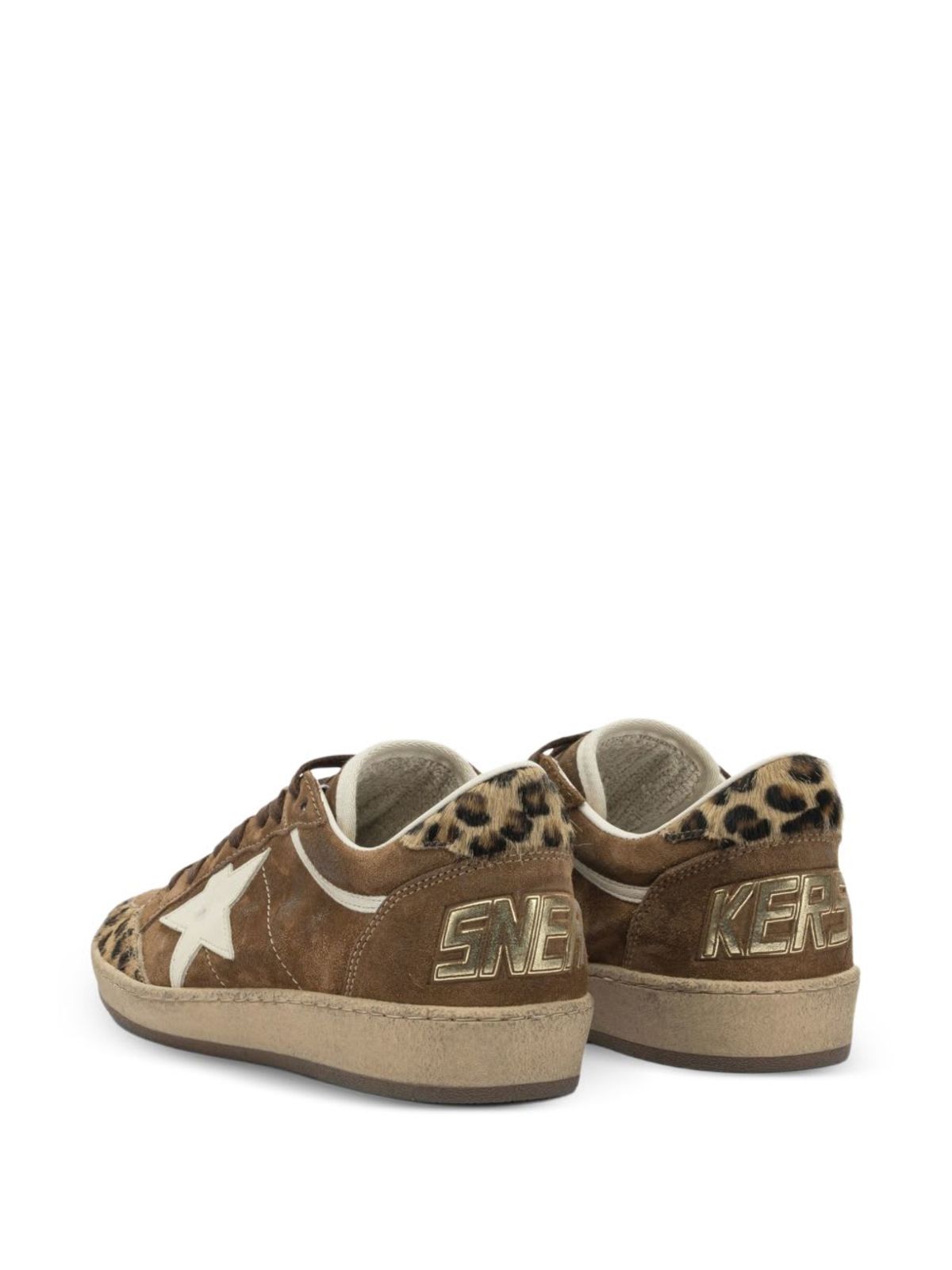 Golden Goose Ball Star Leather Sneakers - Brown - Image 3 of 5