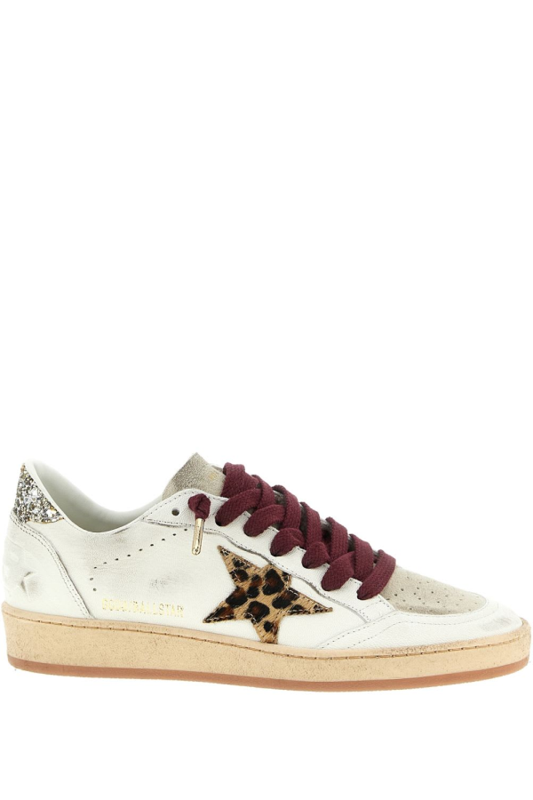 Golden Goose Ball Star Leather Sneakers - White