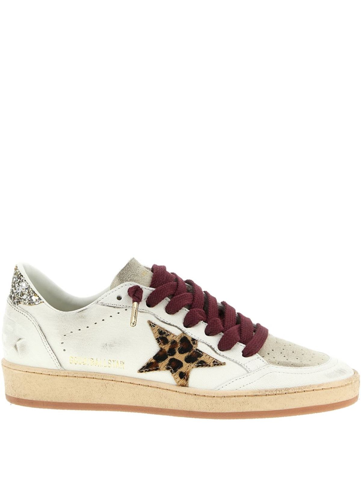 Golden Goose Ball Star Leather Sneakers - White - Image 1 of 5