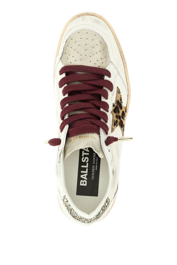 Golden Goose Ball Star Leather Sneakers - White