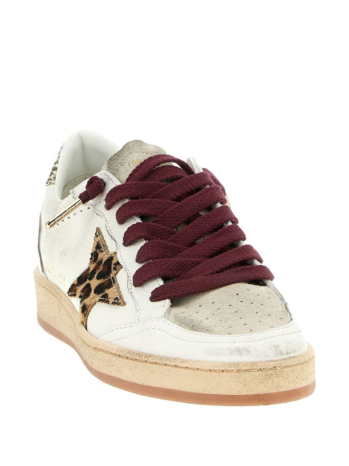 Golden Goose Ball Star Leather Sneakers - White - Image 4 of 5