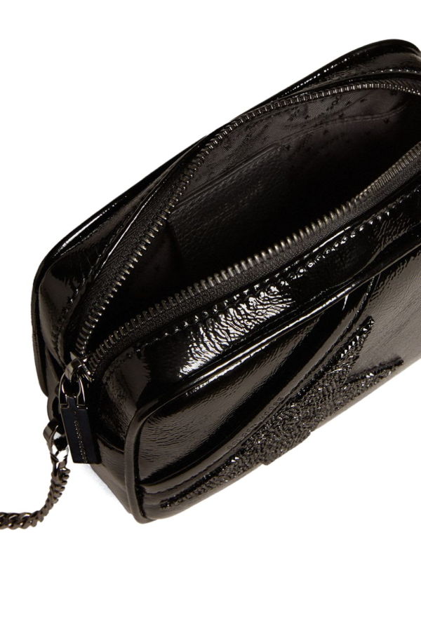 Golden Goose Star Mini Leather Crossbody Bag - Black