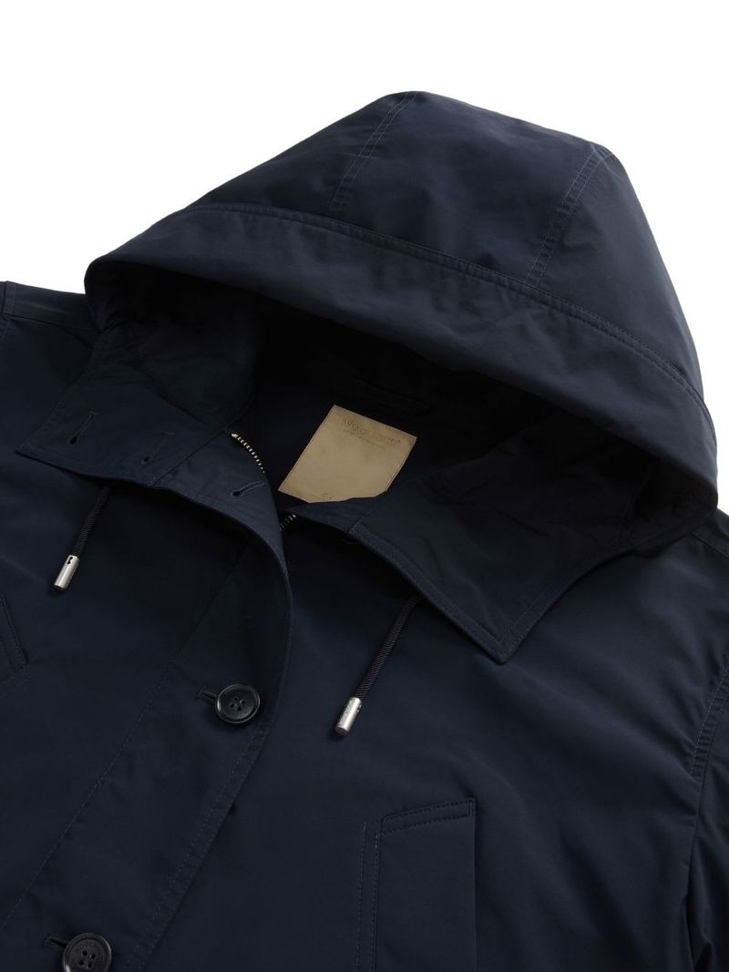 Woolrich Short Parka Coat - Blue