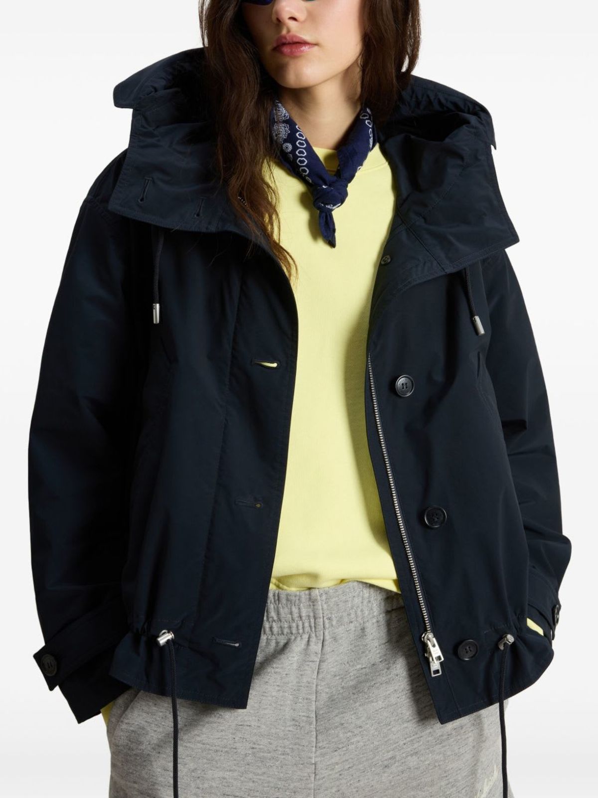 Woolrich Short Parka Coat - Blue - Image 4 of 5
