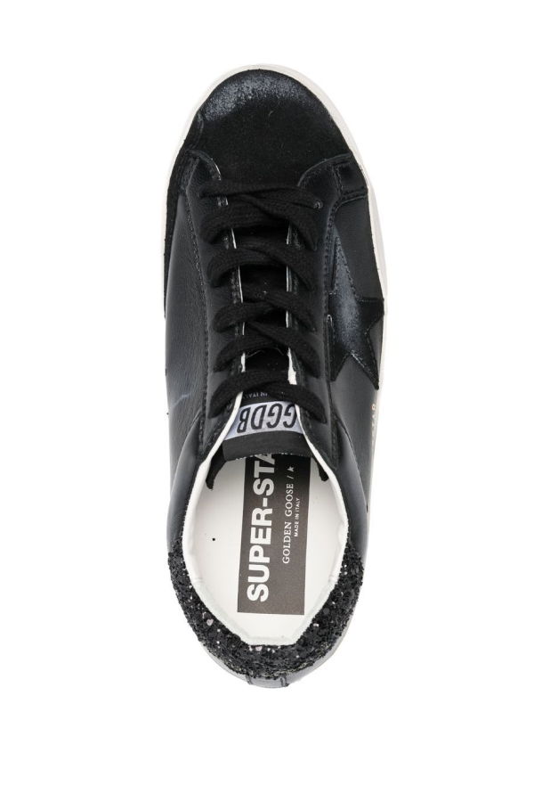 Golden Goose Super-star Leather Sneakers - Black