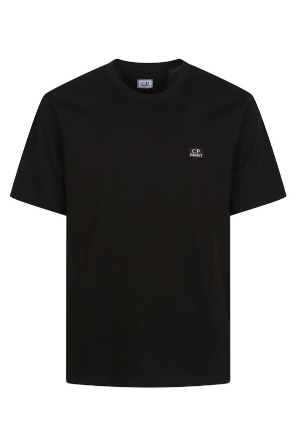 C.P. Company Logo Cotton Tee - Black