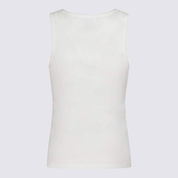 MM6 Maison Margiela Cotton Top Tank Top - OFF-WHITE