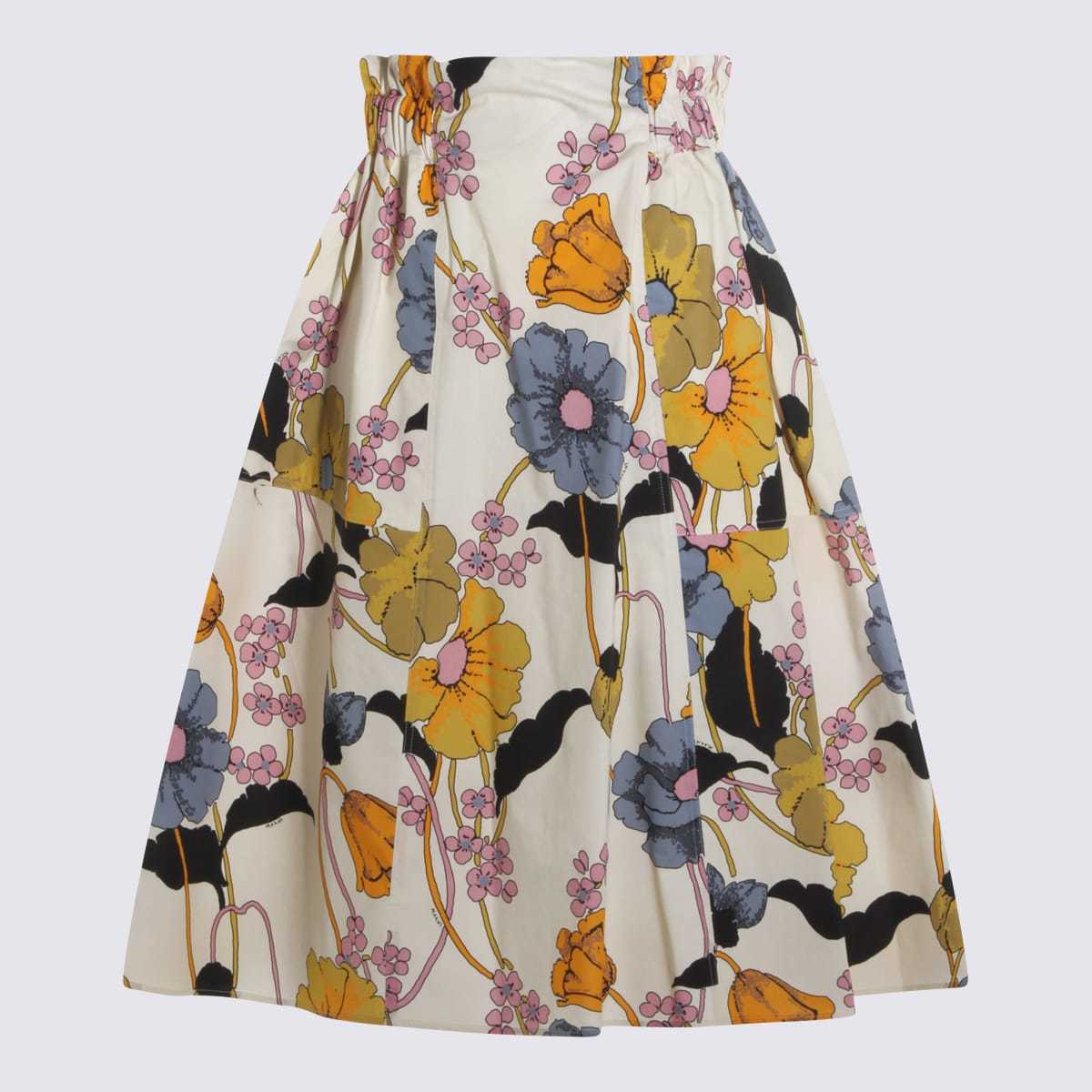 Marni Colorful Cotton Skirt - Bone - Image 1 of 3