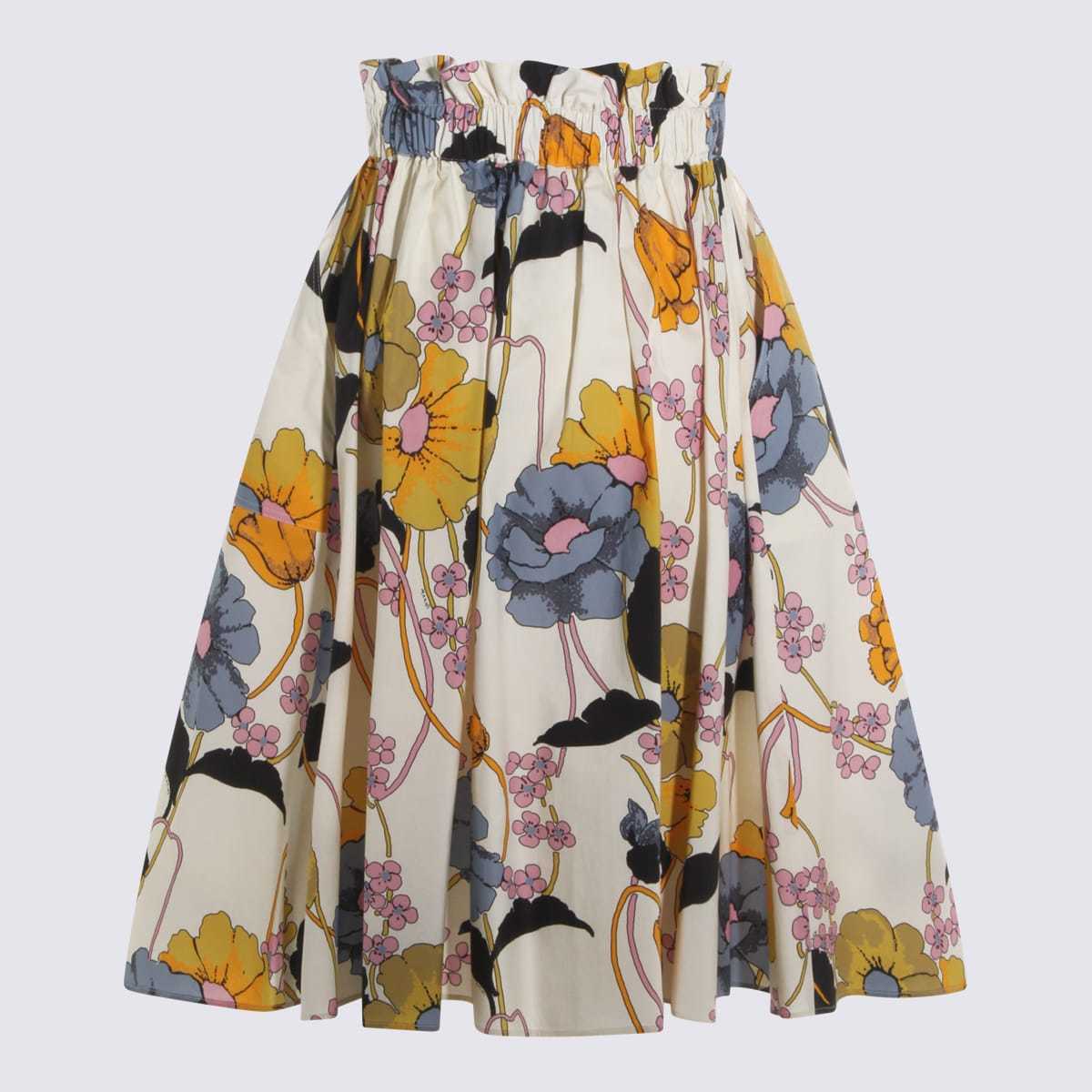 Marni Colorful Cotton Skirt - Bone - Image 2 of 3