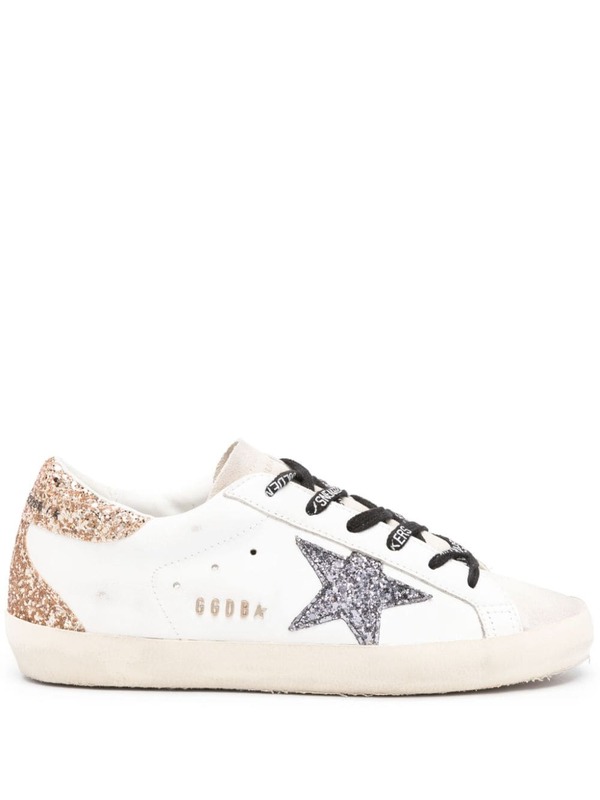 Golden Goose Super-star Leather Sneakers - Golden