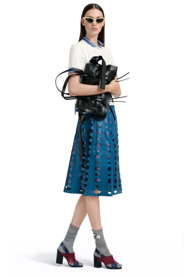 Marni Polo With Logo Tee - Powder