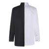 MM6 Maison Margiela White and Black Cotton Shirt - White / Black - Thumbnail 2