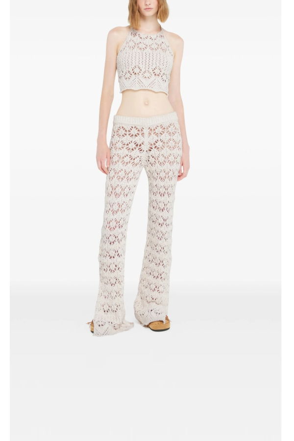 Alanui Pant Pants - White