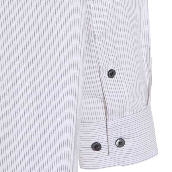 MM6 Maison Margiela White and Black Cotton Shirt - White / Black