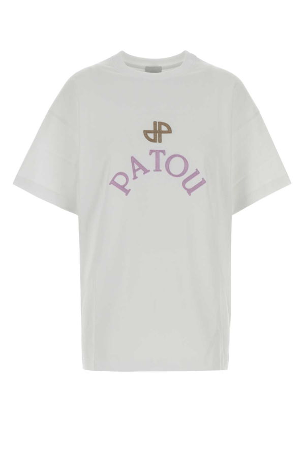 Patou White Cotton Oversize T-Shirt - White