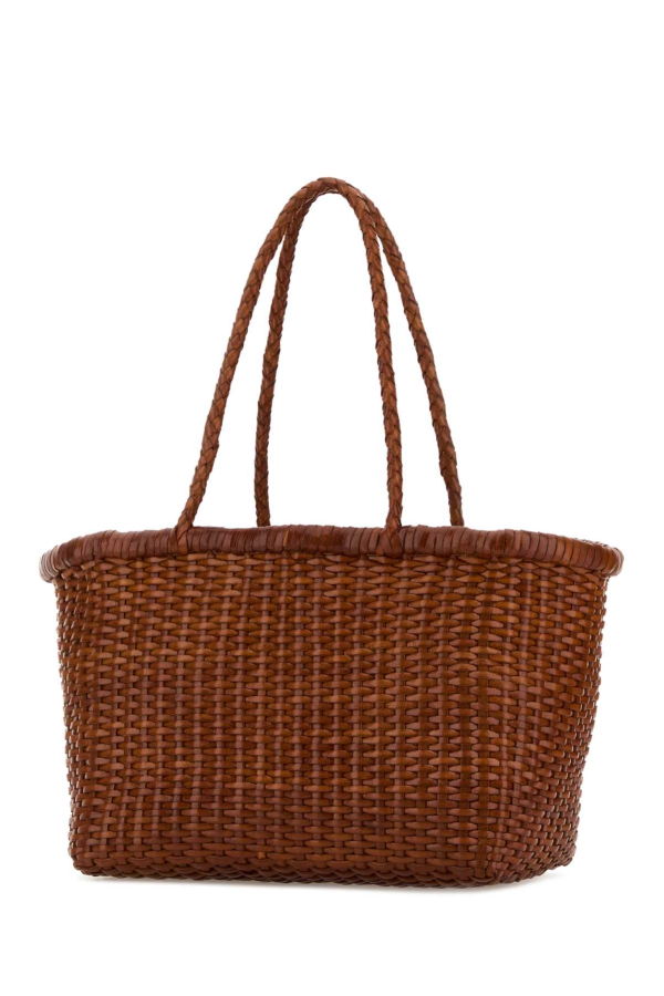 Dragon Diffusion B Weave Bucket Bag - Tan