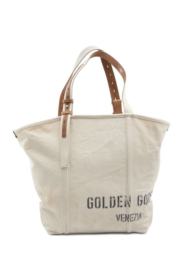 Golden Goose 24.7 Canvas Tote Bag - Beige