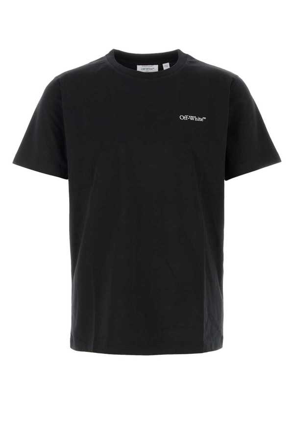 Off-White Black Cotton T-Shirt - Black