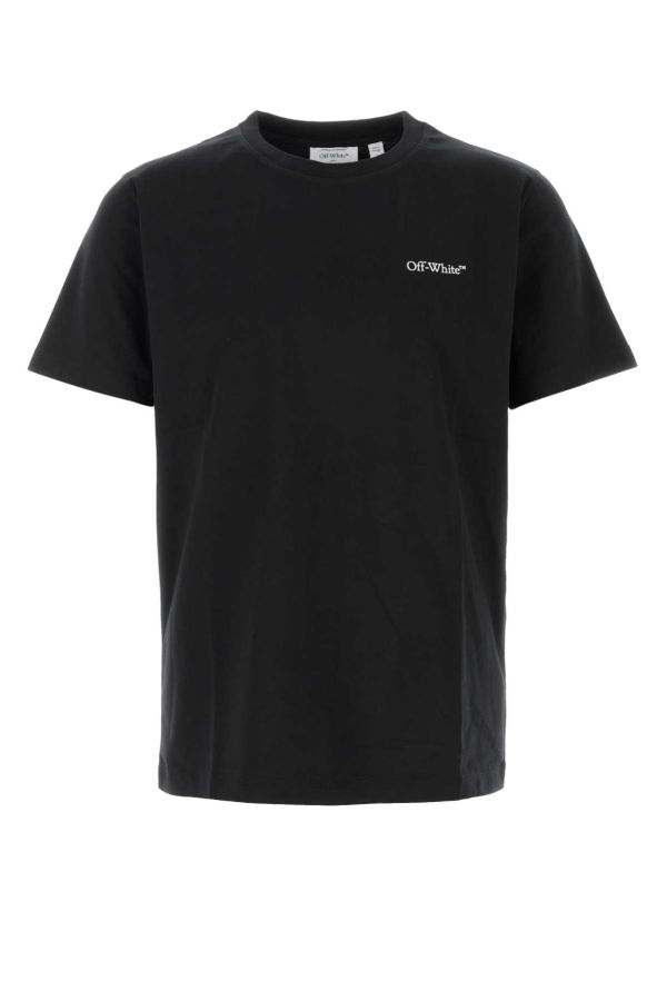 Off-White Black Cotton T-Shirt - Black