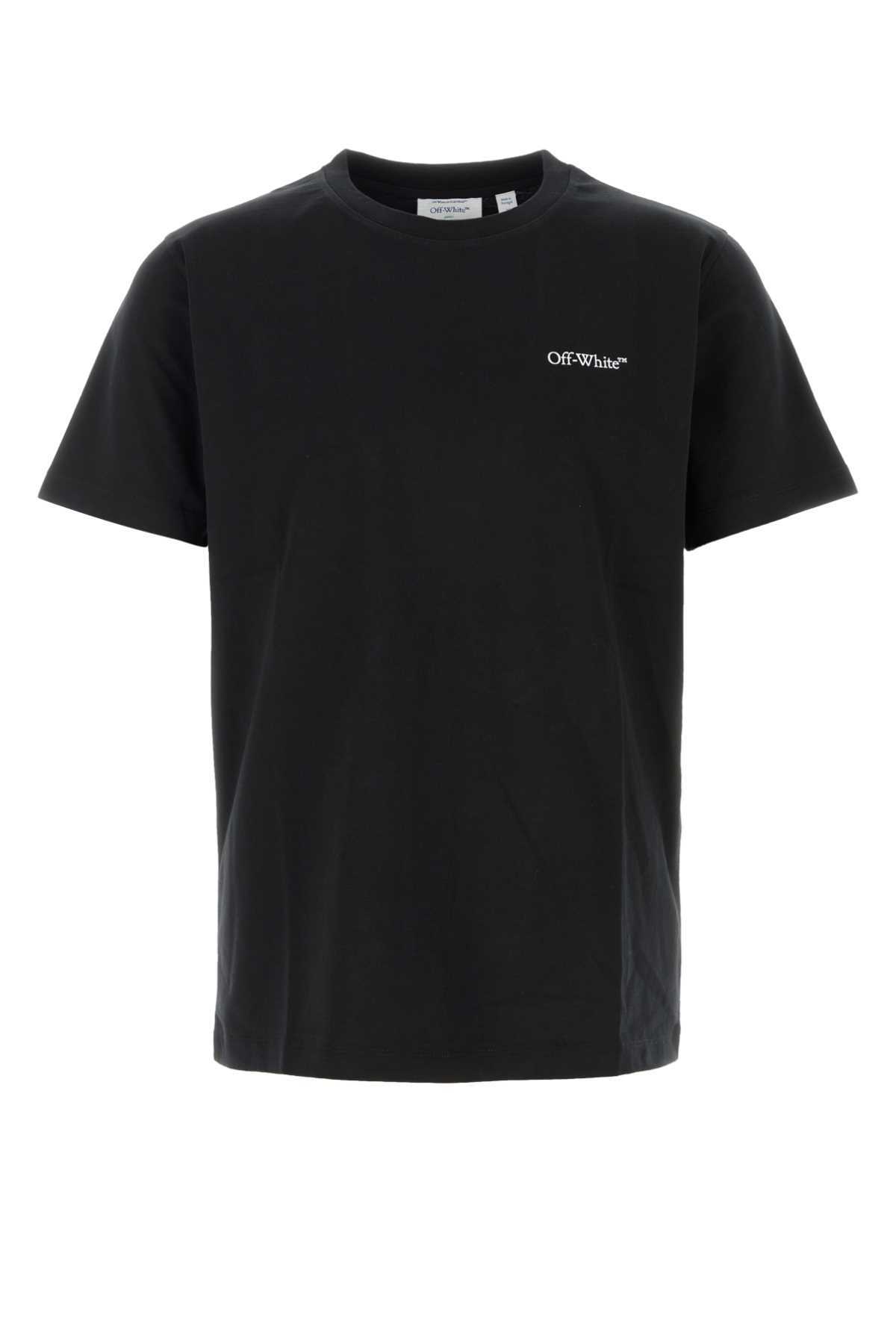 Off-White Black Cotton T-Shirt - Black - Image 1 of 2