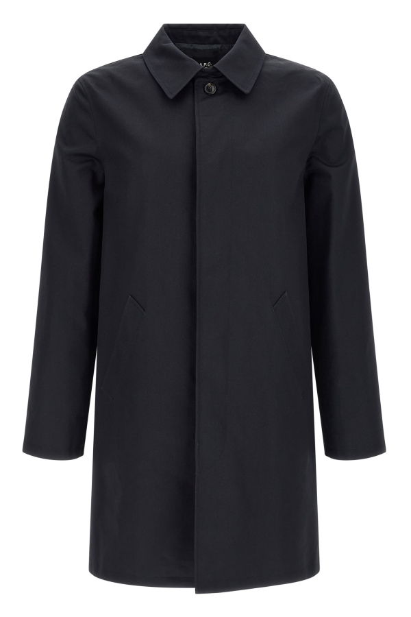 A.P.C. Mac Ville Trench Coat - Blue