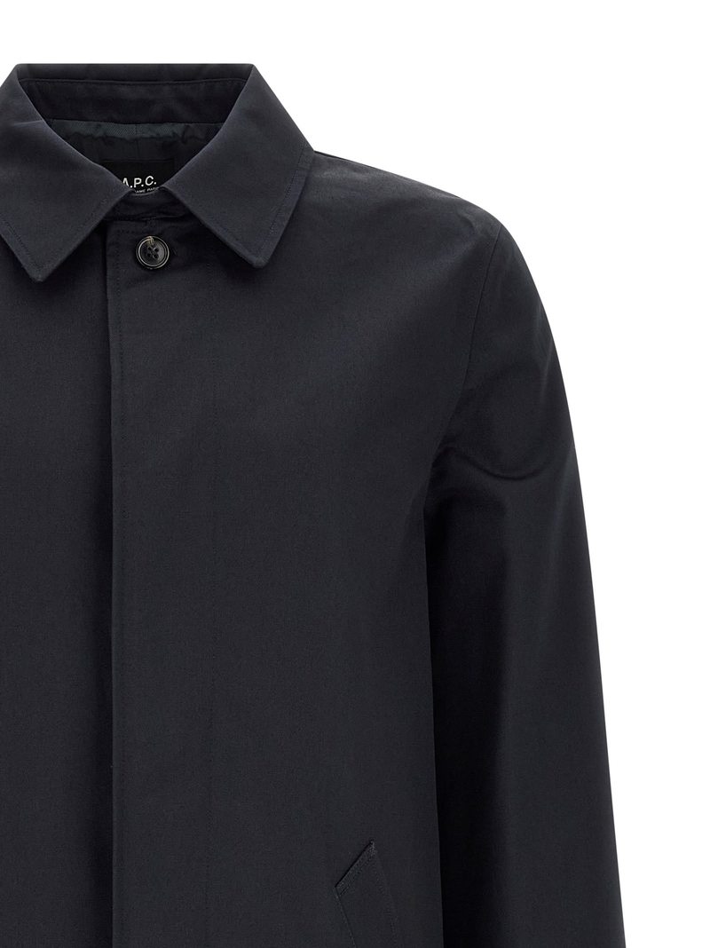 A.P.C. Mac Ville Trench Coat - Blue