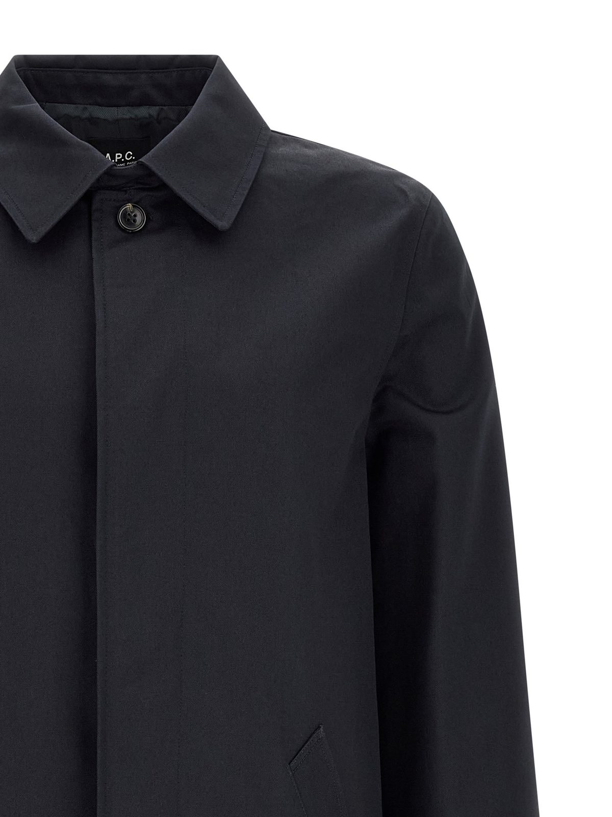 A.P.C. Mac Ville Trench Coat - Blue - Image 3 of 4