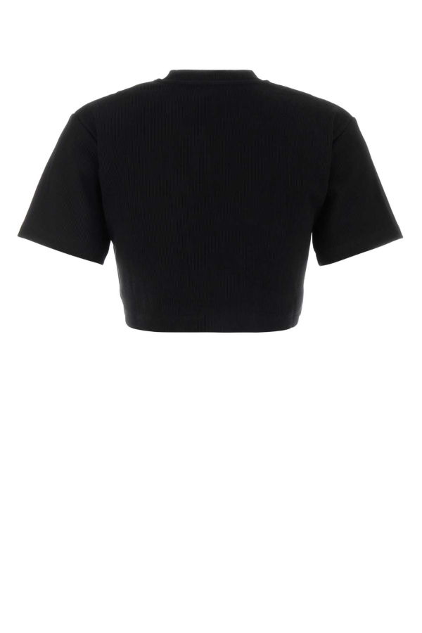 Off-White Stretch Cotton T-Shirt - Black/White