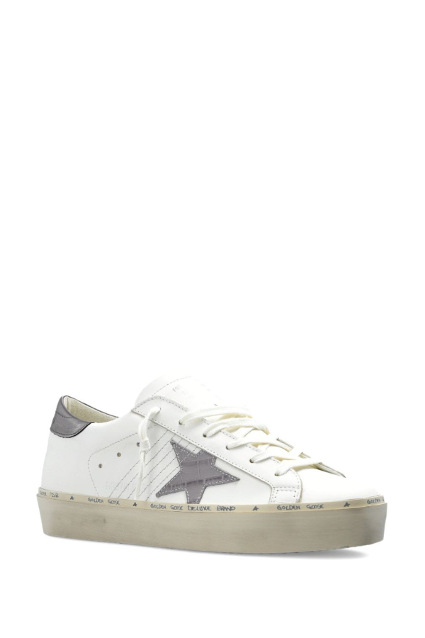 Golden Goose Hi Star Leather Sneakers - White