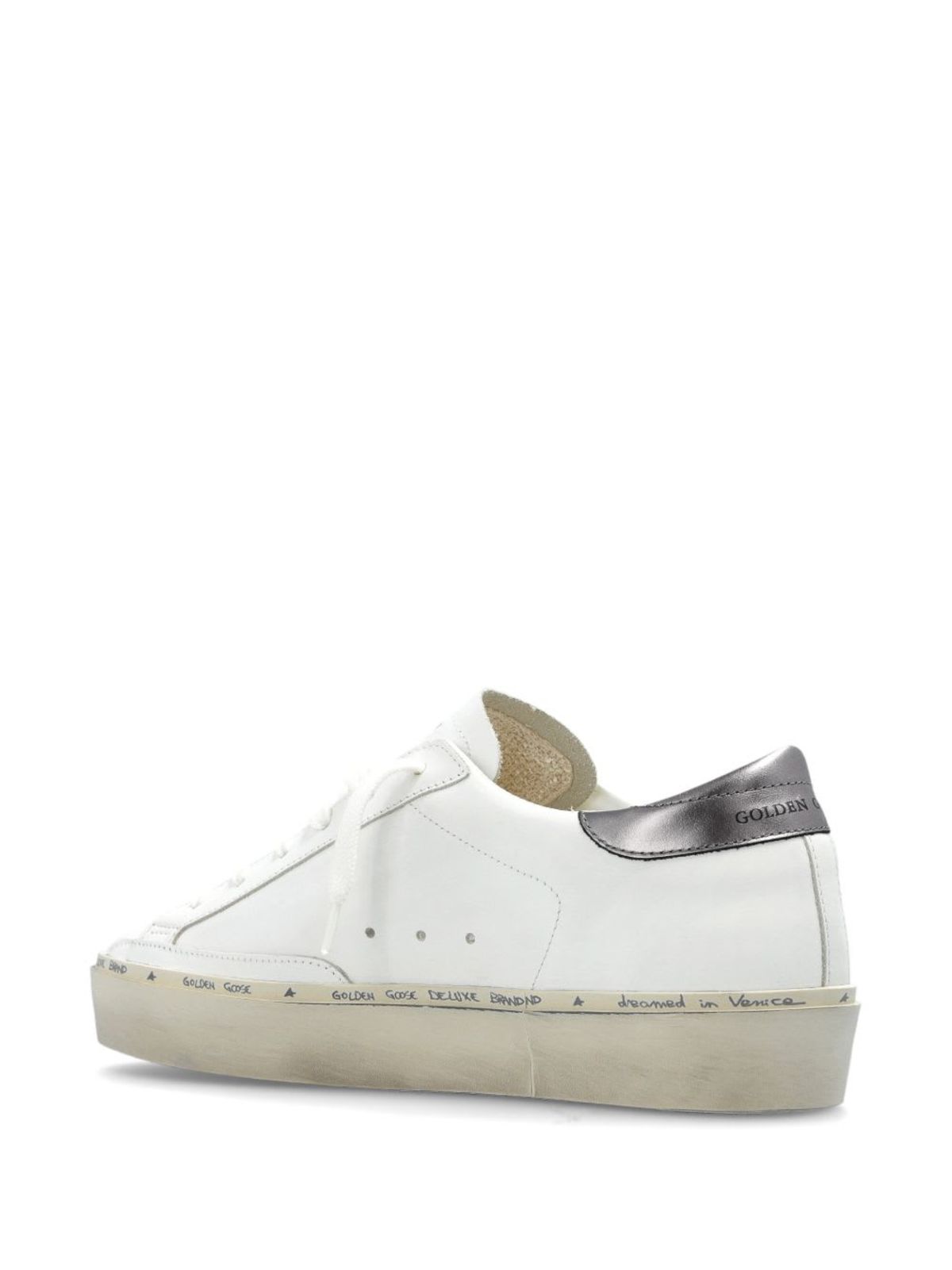 Golden Goose Hi Star Leather Sneakers - White - Image 4 of 5