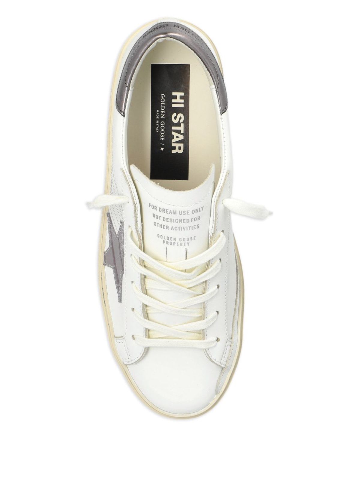 Golden Goose Hi Star Leather Sneakers - White - Image 5 of 5