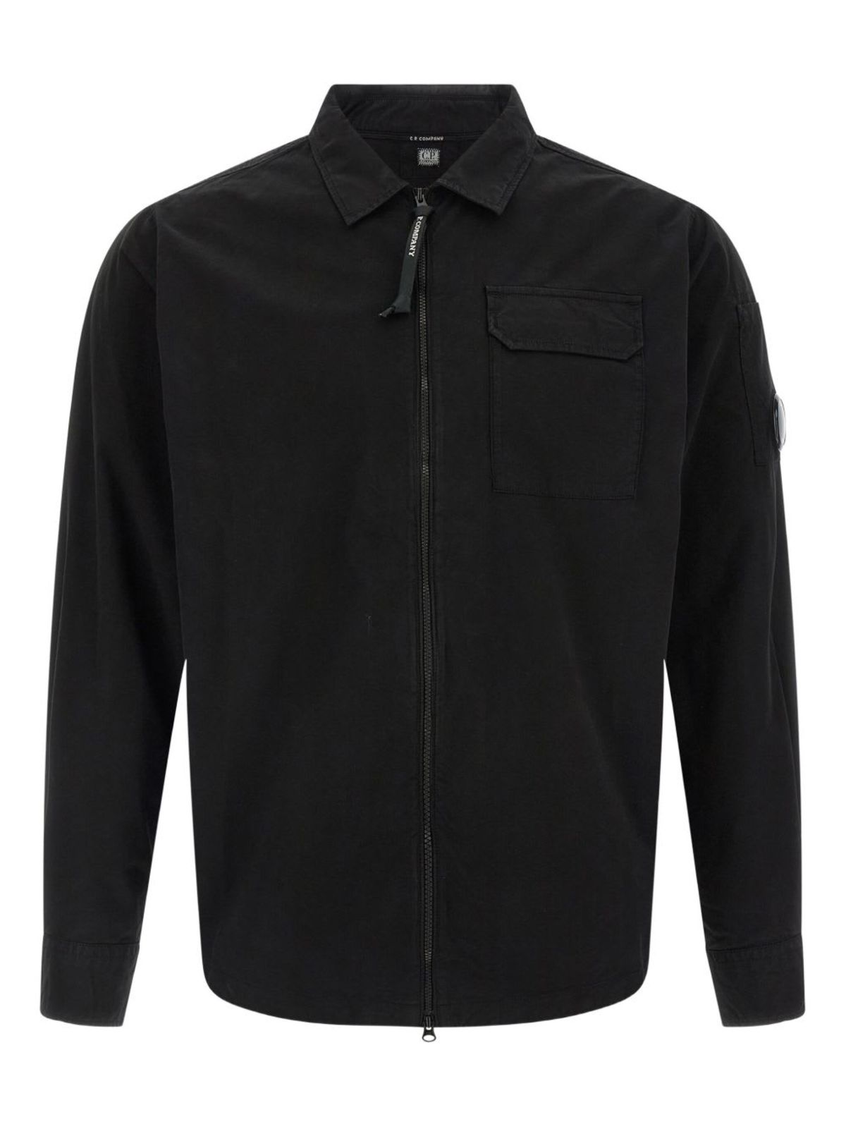 C.P. Company Organic Cotton Overshirt Jacket - Black - Image 1 of 4