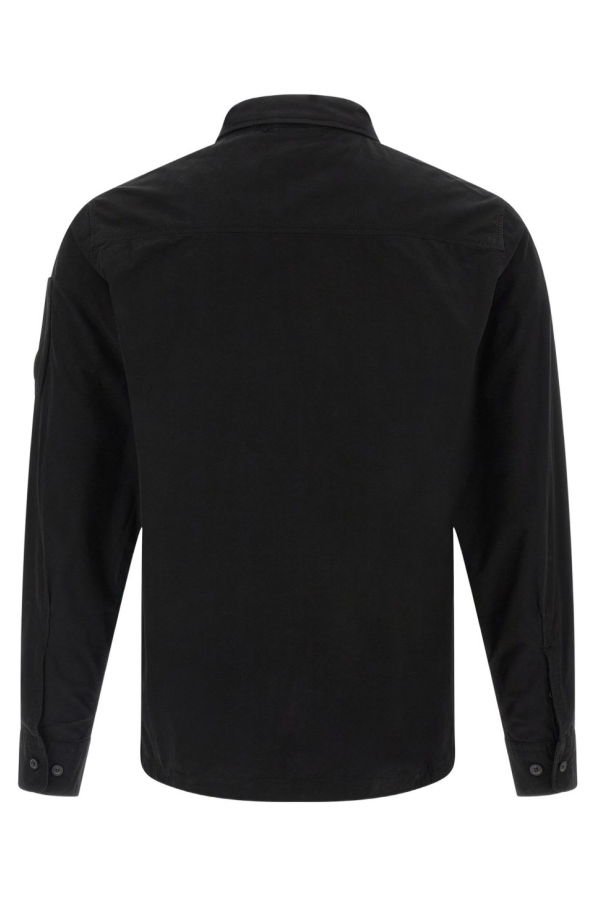 C.P. Company Organic Cotton Overshirt Jacket - Black