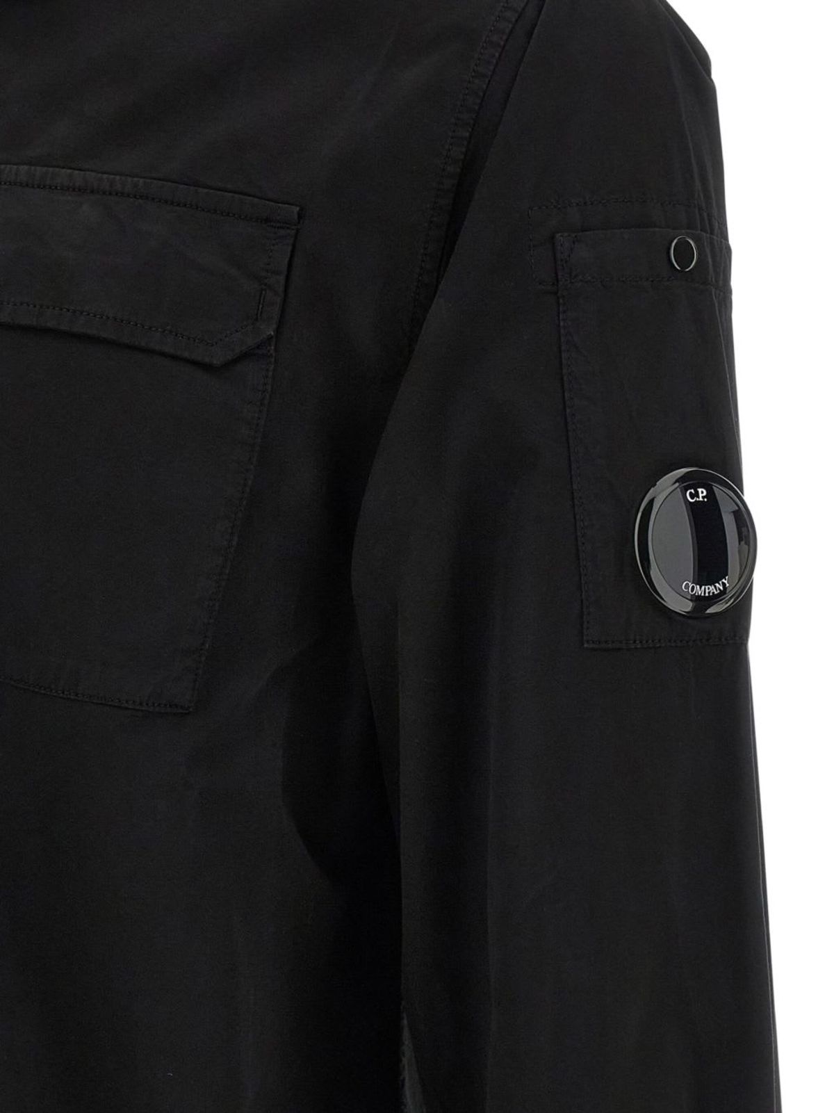 C.P. Company Organic Cotton Overshirt Jacket - Black - Image 4 of 4