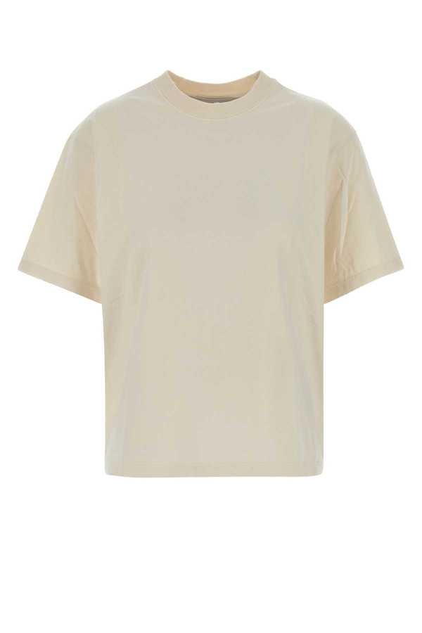 Golden Goose Cream Cotton Tee - HERITAGEWHITE