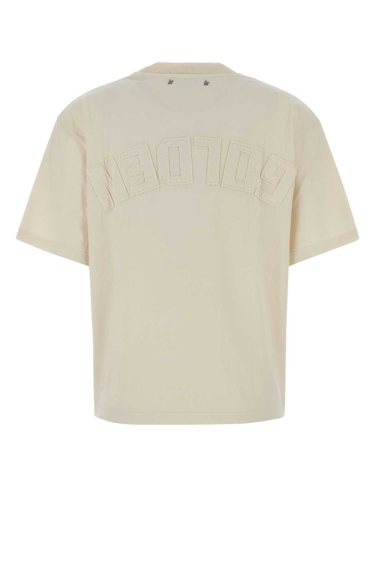 Golden Goose Cream Cotton Tee - HERITAGEWHITE - Image 2 of 2