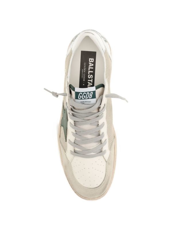 Golden Goose Ball Star Leather Sneakers - Beige
