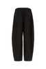 sacai Black Cotton Wide-Leg Pants - Black - Thumbnail 2