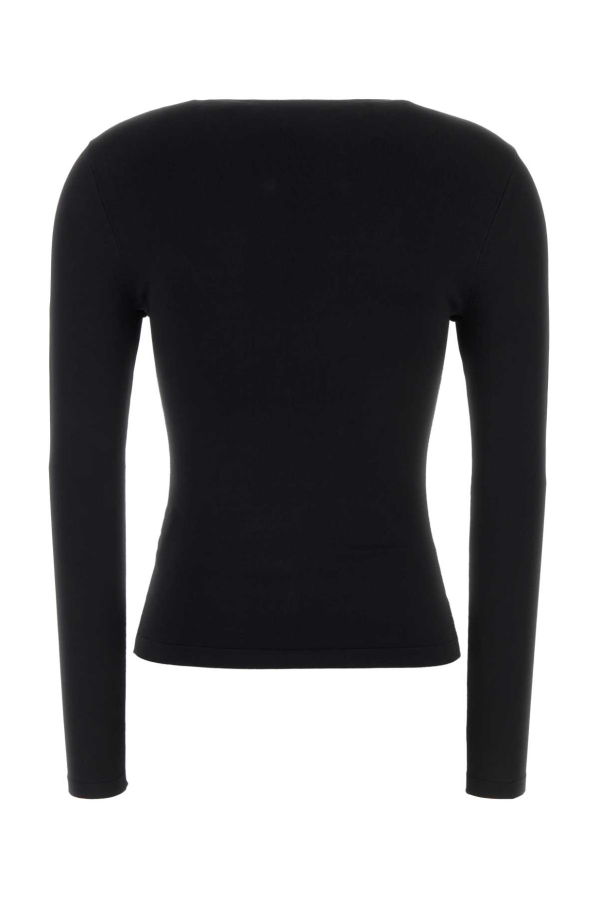 ALEXANDER WANG Stretch Viscose Blend Tee - Black