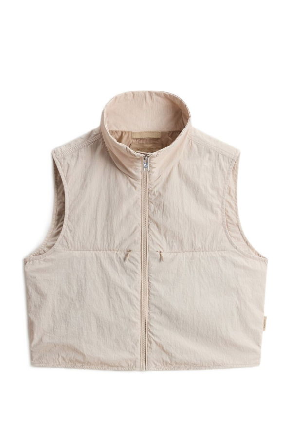 Woolrich Nylon Zipped Vest - Beige