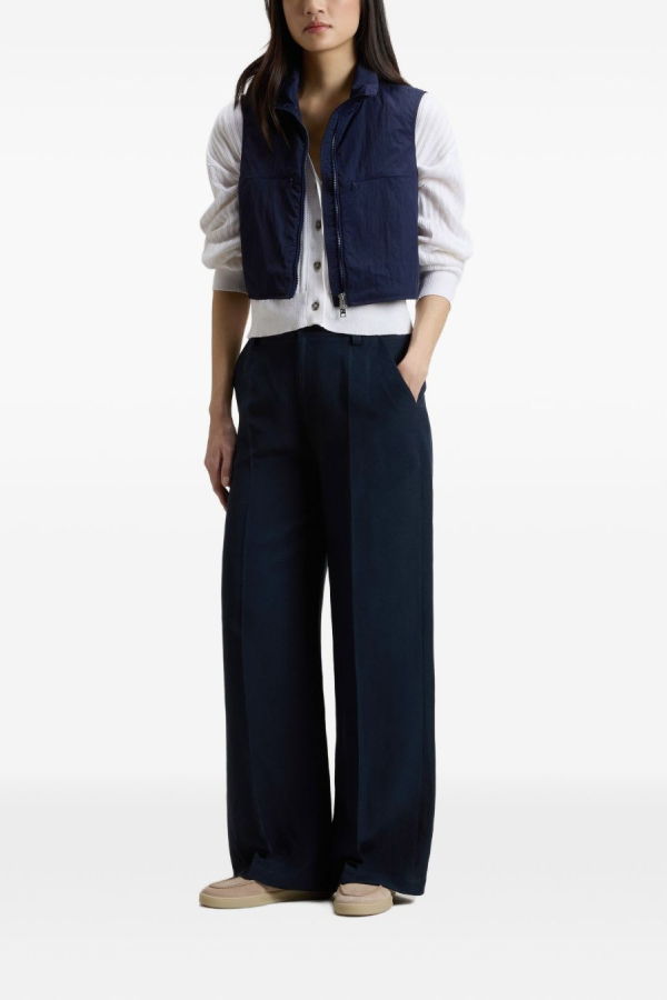 Woolrich Nylon Zipped Vest - Blue